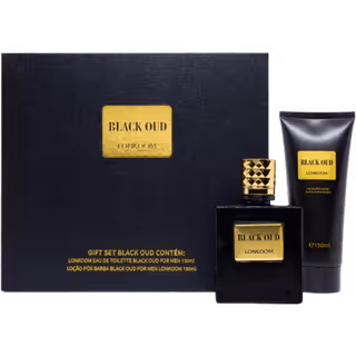 Coffret Lonkoom Black Oud Eau de Toilette 100 ml + Loção Pós-Barba 150 ml