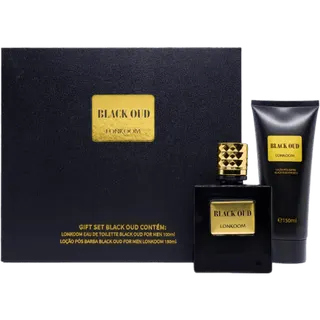 Coffret Lonkoom Black Oud Eau de Toilette 100 ml + Loção Pós-Barba 150 ml